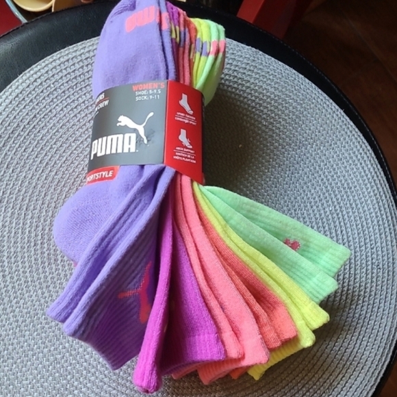 Puma Women's Vibrant Crew Socks Set - Picture 1 of 10